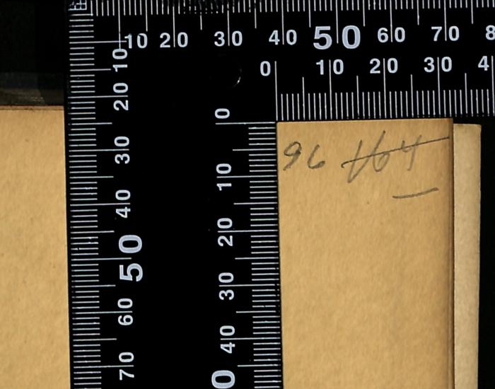 -, Von Hand: Signatur; '96 H Ht'