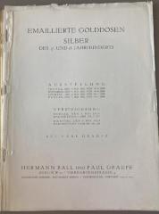 Q 00/2141 a : Emaillierte Golddosen, Silber des 17. und 18. Jahrhunderts (1928)