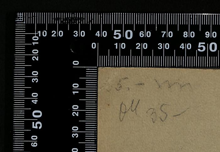 -, Von Hand: Nummer; '15. – ??
M 35 –'