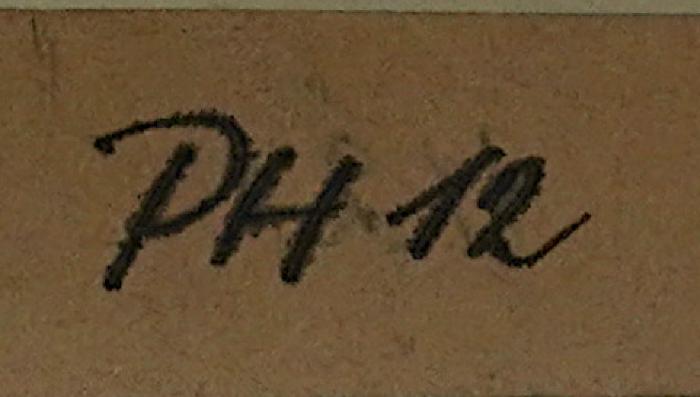 SA 2034&lt;2&gt; : Abendländische Wandlung. Abriß der Ergebnisse moderner Forschung in Physik, Biologie und Psychologie (1945);-, Von Hand: Signatur; 'PH 12'