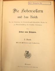 00/282.3 : Die Hohenzollern und das Reich : von der Gründung des Brandenburgisch-Preußischen Staates bis zur Wiederherstellung des Deutschen Kaisertums (1884)