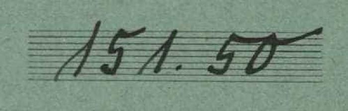 -, Von Hand: Nummer; '151 50'