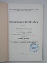  Untersuchungen über Dreiaform (1913)