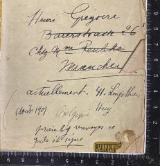 - (Grégoire, Henri), Von Hand: Autogramm, Name, Notiz, ; 'Henri Gregoire [...]'. 
