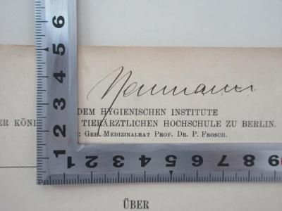 - (Neumann, [?] Dr.), Von Hand: Name; 'Neumann'. 