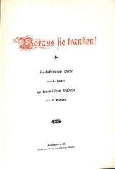 Q 43/17  : Woraus sie tranken! : feuchtfröhliche Verse (1896)