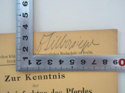 - (Sielbersiepe, Erich),  'Dr. Silbersiepe'. 
