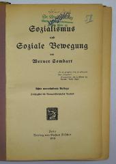 Bc 118&lt;8&gt; : Sozialismus und soziale Bewegung (1919)
