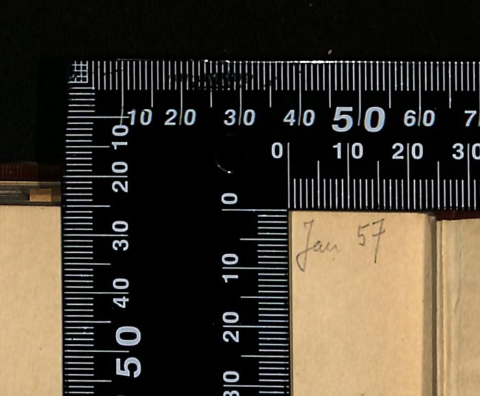 -, Von Hand: Notiz; 'Jan57'