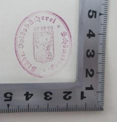 - (Städtische Volksbücherei Berlin-Schöneberg), Stempel: Name, Ortsangabe, Wappen; 'Städt. Volksbücherei Berlin Schöneberg
'.  (Prototyp)