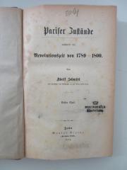 Ob 3055 (ausgesondert) : Pariser Zustände während der Revolutionszeit von 1789-1800 (1874-1876)