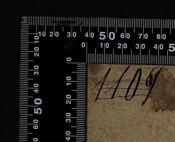 -, Von Hand: Nummer; '1109'