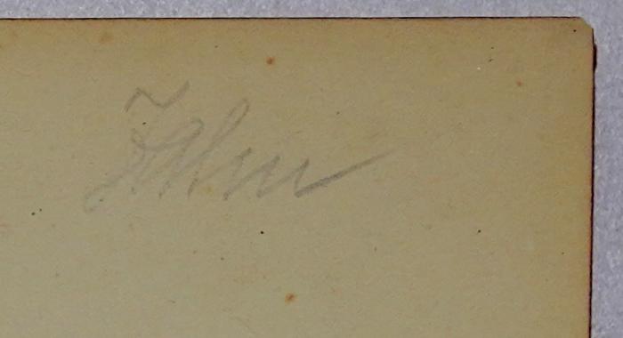 Bc 118 : Sozialismus und soziale Bewegung im 19. Jahrhundert (1896);-, Von Hand: Autogramm, Name; 'Jahn'