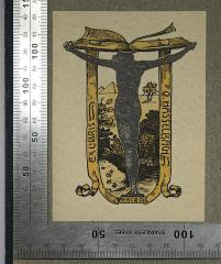 - (Hasselbach, Otto), Etikett: Exlibris; 'Exlibris: O. Hasselbach'. 