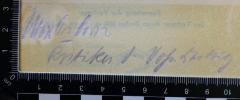 - (Osborn, Max), Von Hand: Name; 'Max Osborn
Kritiker d. Voss.Zeitung.'. 