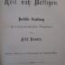  De Reis' nah Bettigen : poetische Erzählung in niederdeutscher Mundart (1887)