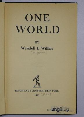 Bc 260 : One World (1943)