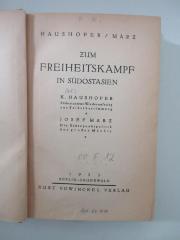 80 F 12 : Zum Freiheitskampf in Südostasien (1923)