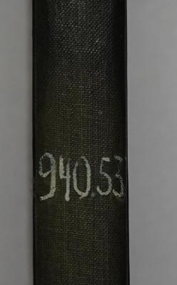 Bc 260 : One World (1943);- (United States Information Center Berlin), Von Hand: Nummer, Signatur; '940.53'. 