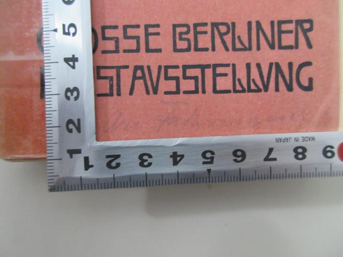 -, Von Hand: Name; 'Dr. Fathmann (?)'