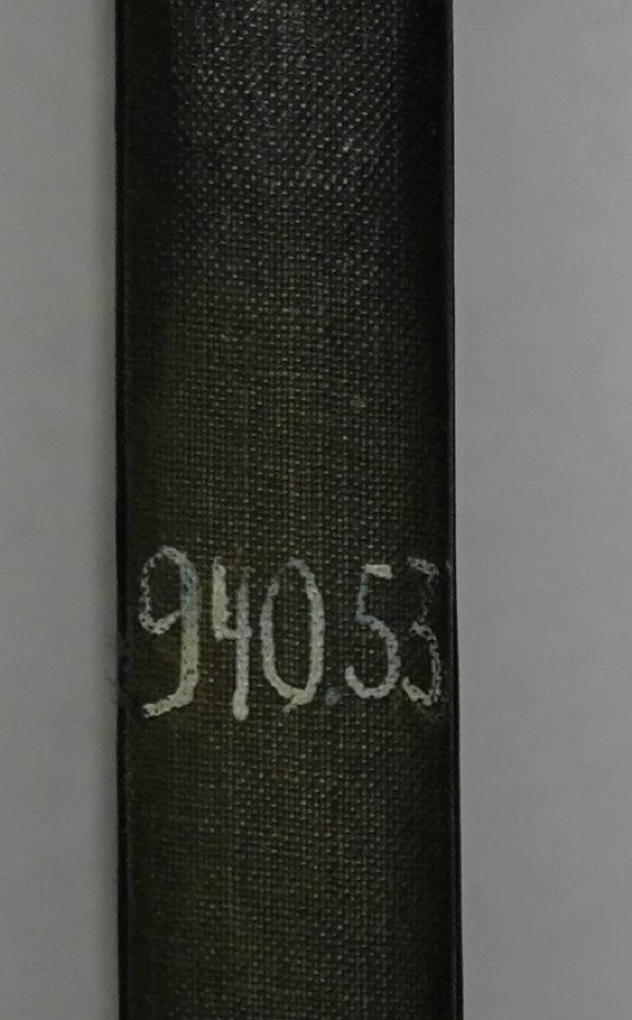 Bc 260 : One World (1943);- (United States Information Center Berlin), Von Hand: Nummer, Signatur; '940.53'. 