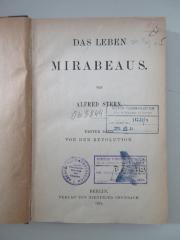 Ob 3844 (1) : Das Leben Mirabeus : Vor der Revolution (1889)