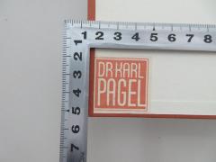 - (Pagel, Karl Dr.), Etikett: Berufsangabe/Titel/Branche, Name; 'Dr. Karl
Pagel'.  (Prototyp)