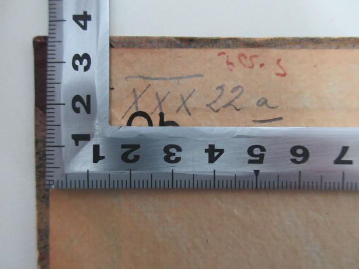 -, Von Hand: Signatur; 'XXX 22a'