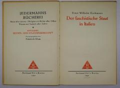 Bc 455 : Der faschistische Staat in Italien (1930)