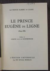 30/849 : Le Prince Eugène de Ligne 1804 - 1880 (1940)