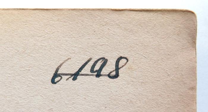 - (NSDAP-Gauarchiv Südhannover-Braunschweig), Von Hand: Nummer; '6198'. 