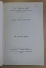 22/147  : The Chinese army : its organization and military efficiency  (1940)