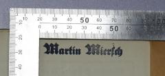 - (Miersch, Martin), Stempel: Name; 'Martin Miersch'. 