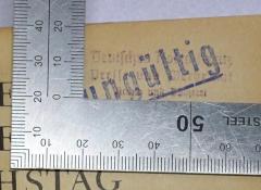 - (Deutsches Rotes Kreuz, Presse- und Werbeamt), Stempel: Name, Berufsangabe/Titel/Branche; 'Deutsches Rotes Kreuz, Presse- und Werbeamt Archiv und Bücherei'. 
