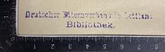 - (Deutscher Elternverband in Lettland), Stempel: ; 'Deutscher Elternverband in Lettland Bibliothek'.  (Prototyp)