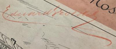 - (Groedel, Eduard;Groedel, Ludwig), Von Hand: Autogramm; 'Eduard Groedel'. 