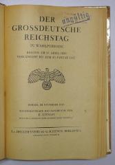 Bc 363-1938/47 : Der Großdeutsche Reichstag (1943)