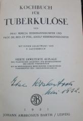 Kk 102 d Ers.: Kochbuch für Tuberkulöse (1931)