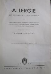 Kk 565 2.Ex.: Allergie : Ein Lehrbuch in Vorlesungen (1940)