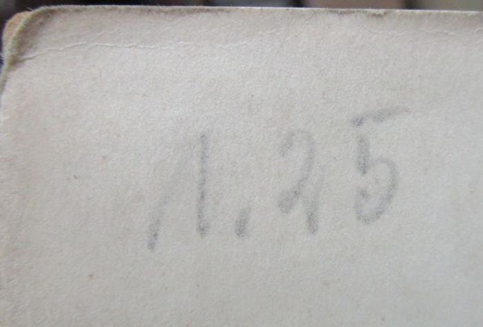 Kh 608 2.Ex.: Max Bircher-Benner : Eine Festgabe zu seinem 70. Geburtstag (1937);- (unbekannt), Von Hand: Preis; '1.25'. 