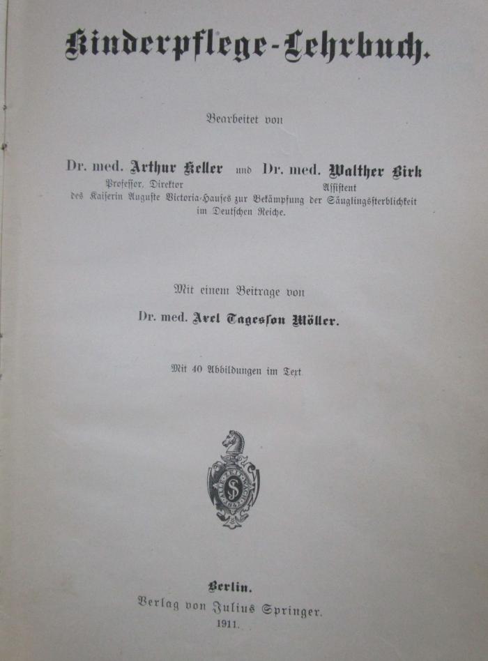 Kl 726: Kinderpflege-Lehrbuch (1911)