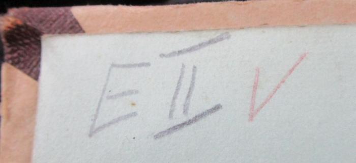 Kk 290 7 Ers.: Behringwerk-Mitteilungen. Heft 7 - Die europäischen und mediterranen Ottern und ihre Gifte (1936);- (unbekannt), Von Hand: Nummer; 'E II'. 