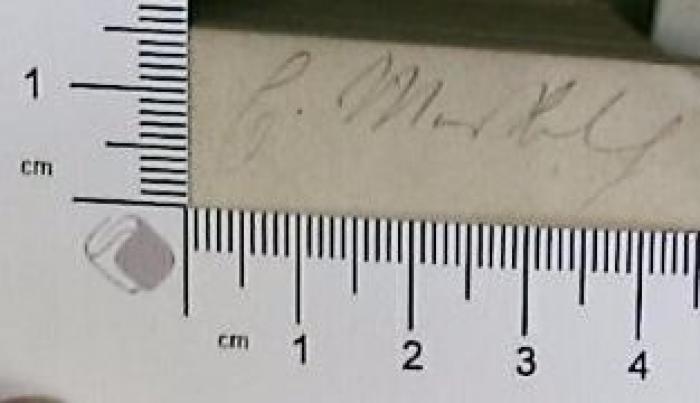 -, Von Hand: Autogramm; '[unleserlich]'
