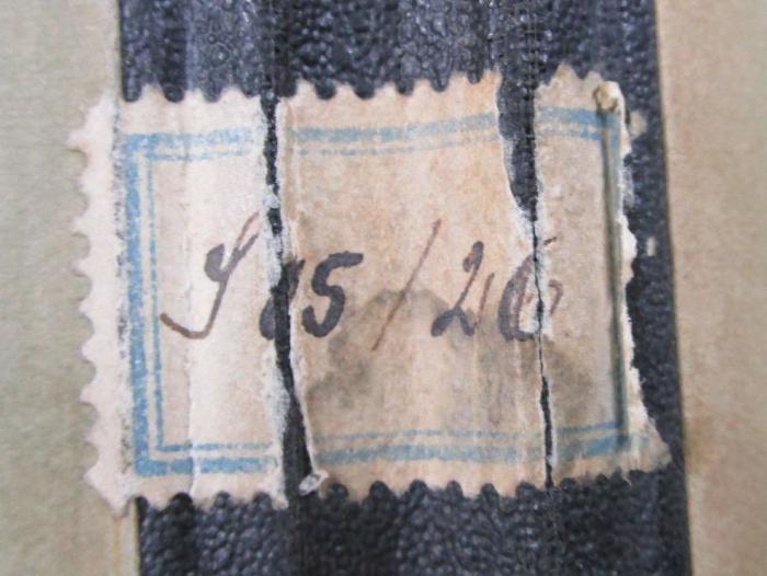 Kl 719: Vom Problem der Blindheit (1931);- (unbekannt), Etikett: Signatur; 'S 85/26'. 