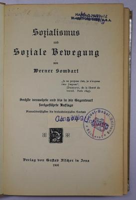 SH 1490 : Sozialismus und soziale Bewegung (1908)