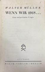 00/23574 : Wenn wir 1918… (1930)