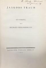 00/23821 : Die Historie von König David. Jaakobs Traum. Jaakobs Traum: ein Vorspiel (1925)