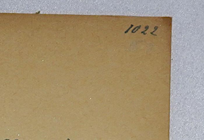 SH 3174 : Deutschland und die Vorgänge im russischen Reich (1905);-, Von Hand: Nummer; '[1022]'