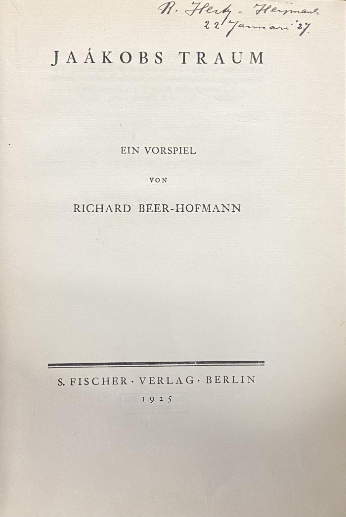00/23821 : Die Historie von König David. Jaakobs Traum. Jaakobs Traum: ein Vorspiel (1925)