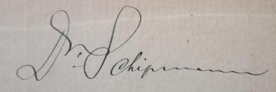 X 5441 2 Ers.: Erinnerungen eines deutschen Arztes. Zweiter Band: Leben und Lehren (1875);- (Schipmann, [?]), Von Hand: Name, Autogramm, Berufsangabe/Titel/Branche; 'Dr. Schipmann'. 